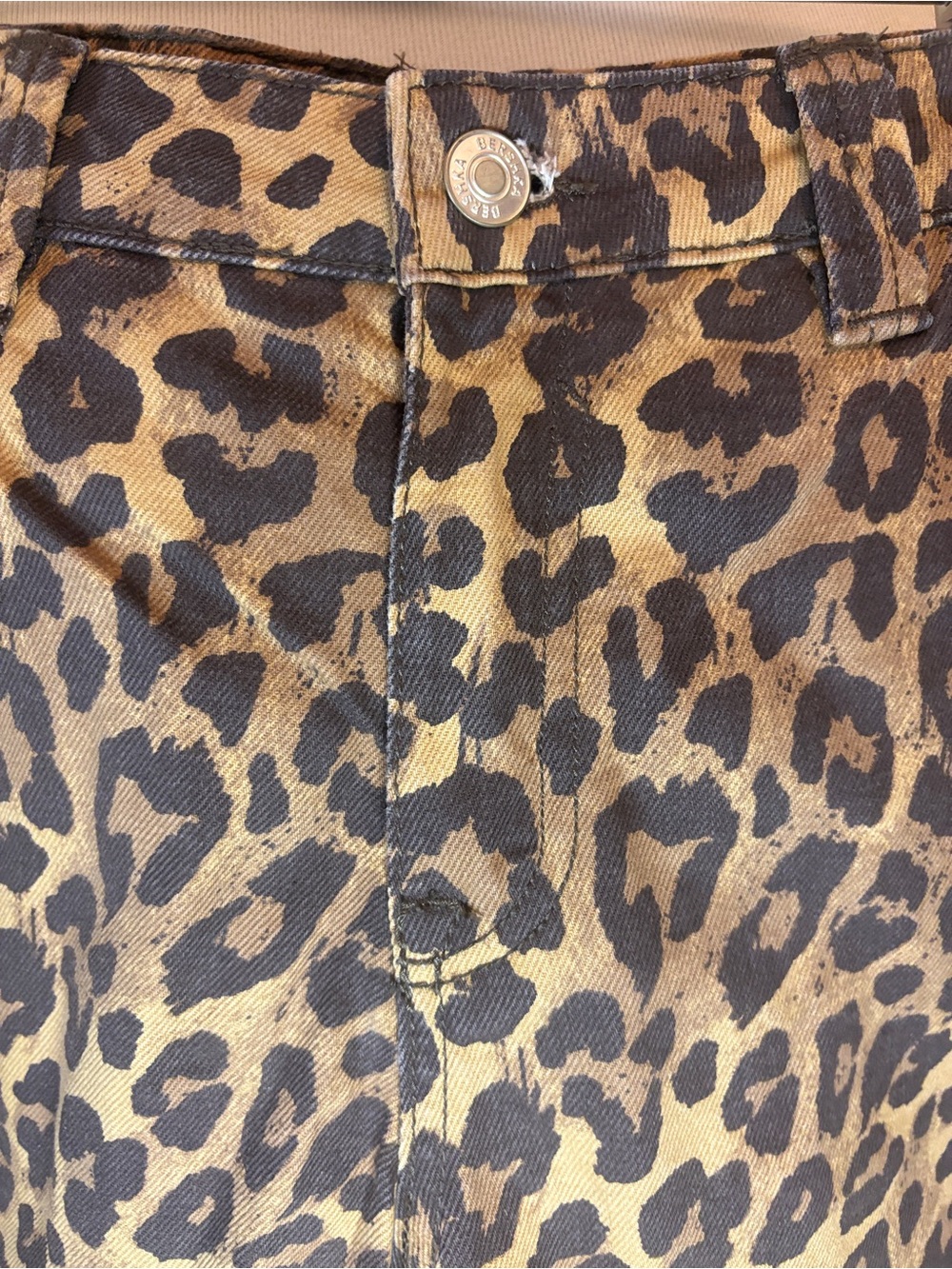 Bershka Leopard Print Bermuda Shorts - Jorts - Picture 7 of 10